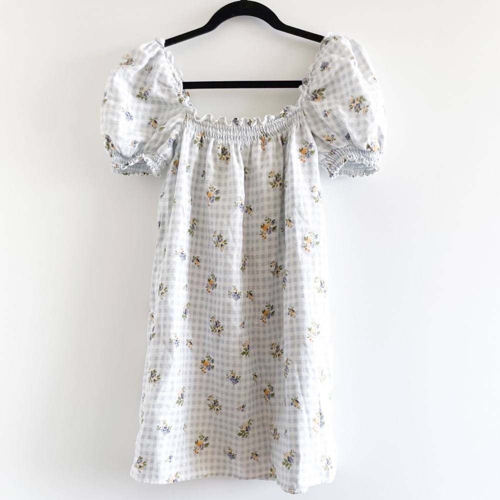 Reformation Blue and Yellow Floral Mini Dress - Picture 10 of 15